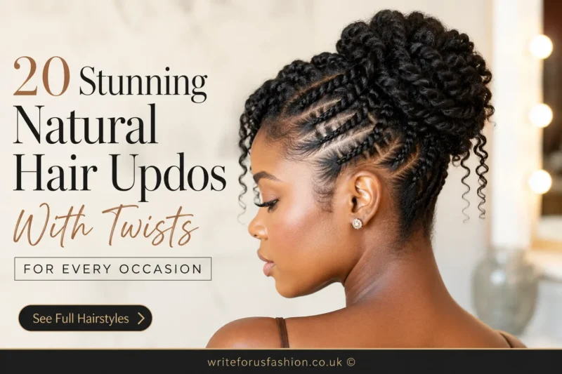 20 Stunning Natural Hair Updos With Twists for Every Occasion
