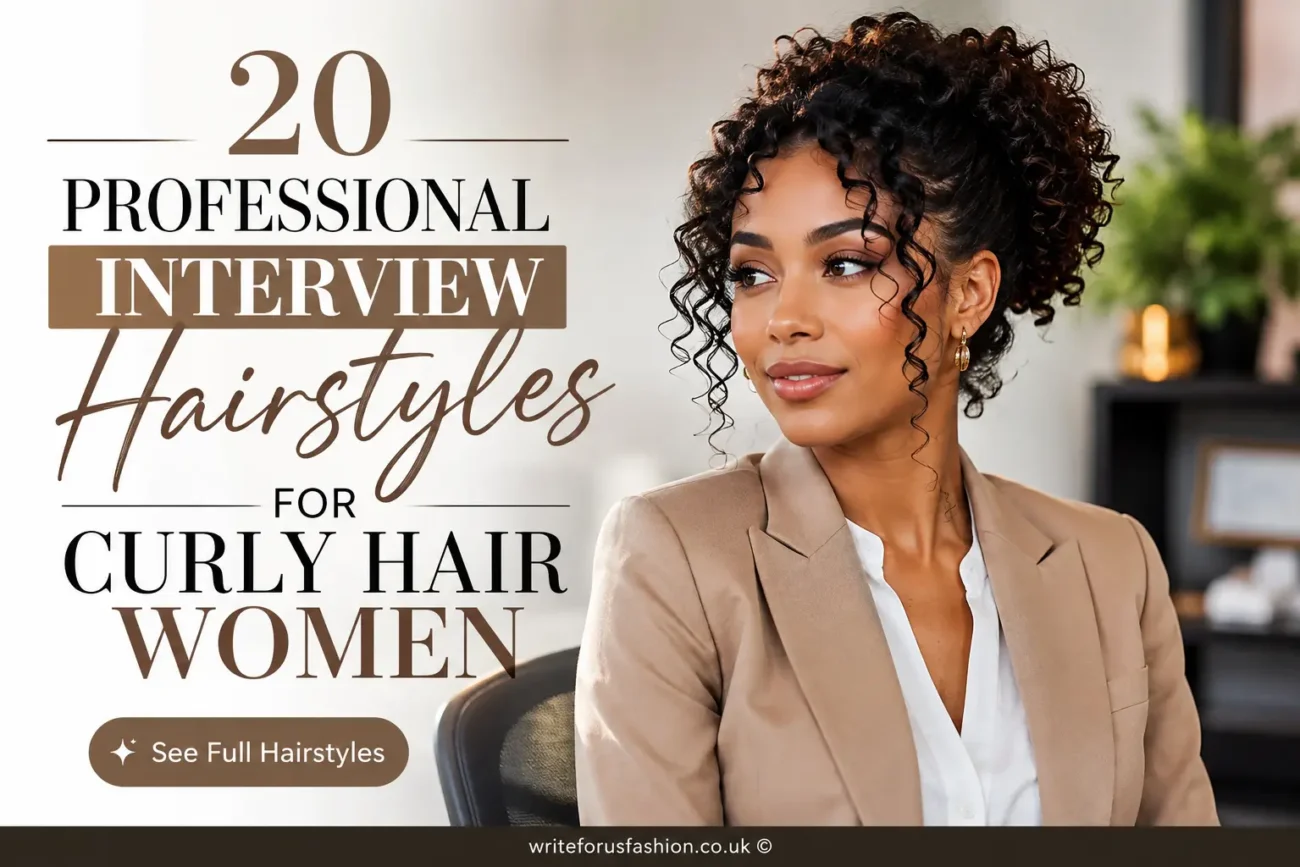 Interview Hairstyles for Curly Hair Women