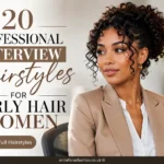 Interview Hairstyles for Curly Hair Women