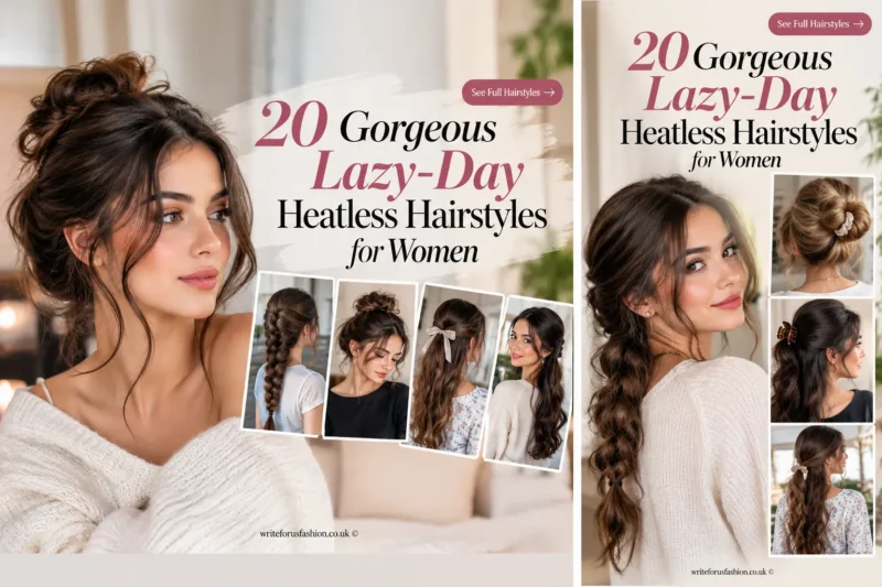 20 Gorgeous Lazy-Day Heatless Hairstyles for Women
