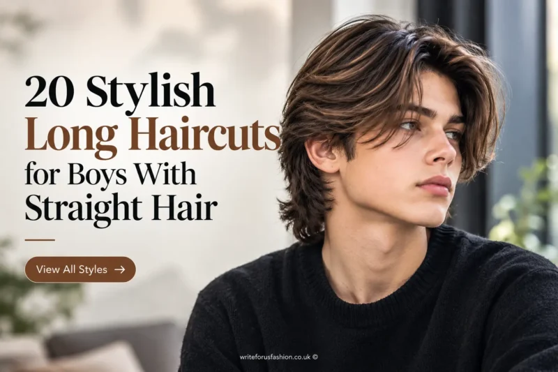 20 Stylish Long Haircuts for Boys With Straight Hair