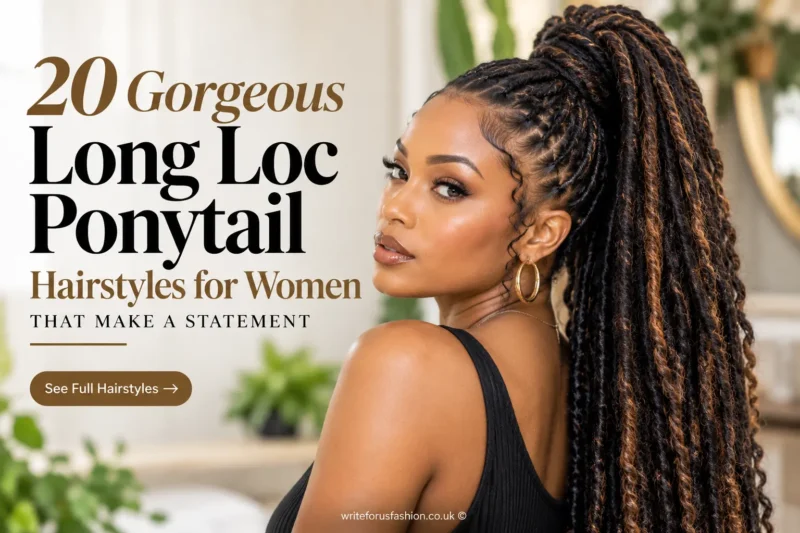 Long Loc Ponytail Hairstyles for Women