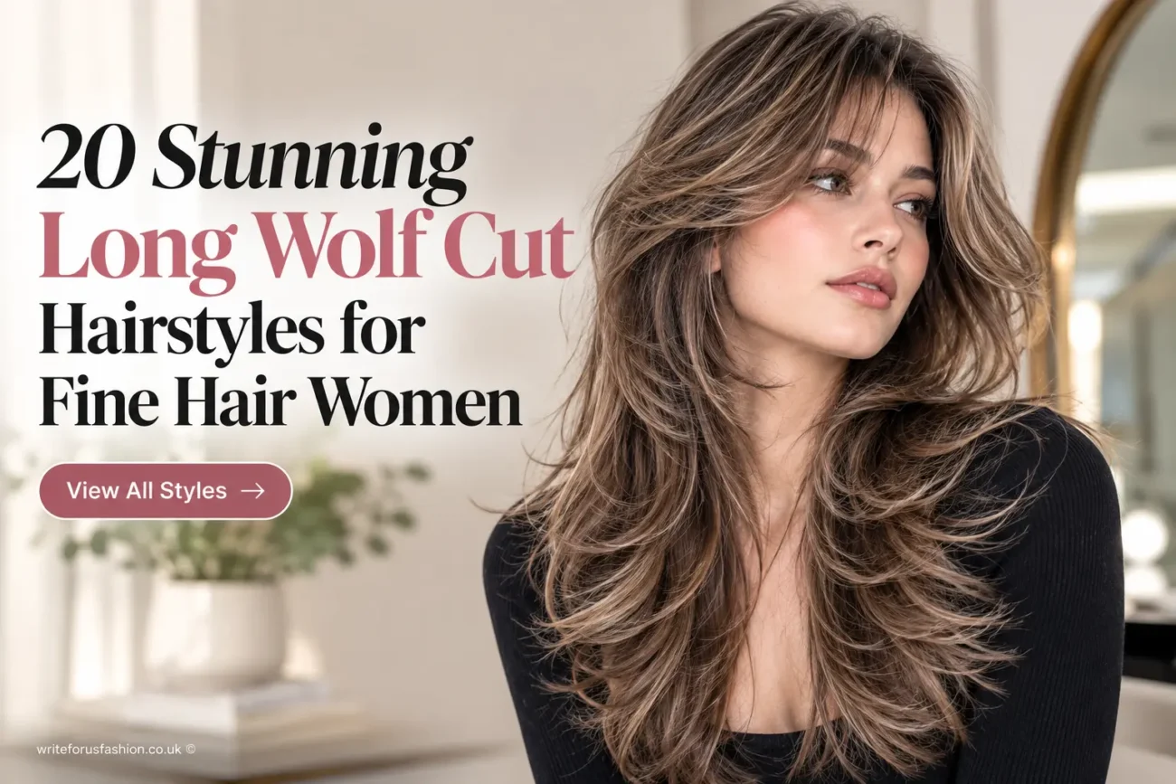 Long Wolf Cut Hairstyles for Fine Hair Women