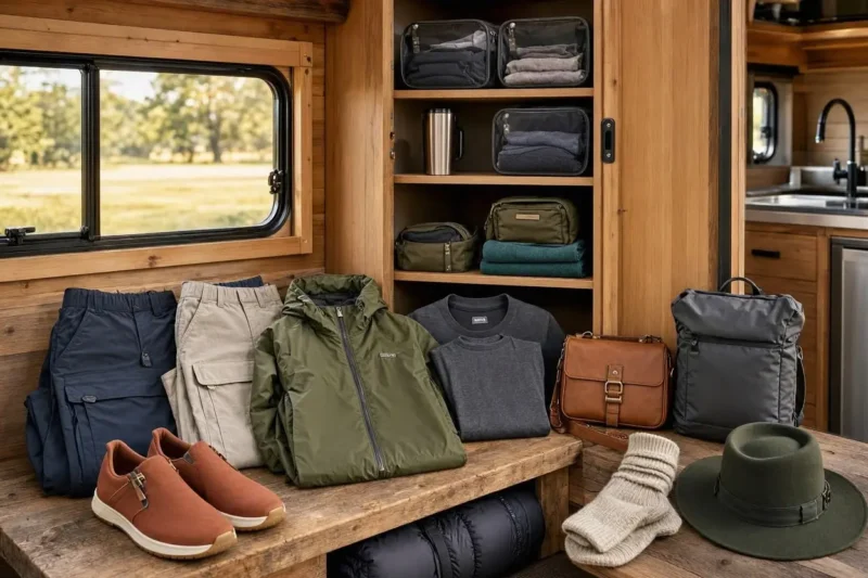 Stilvoll unterwegs: Die perfekte Reisegarderobe fürs Camperleben