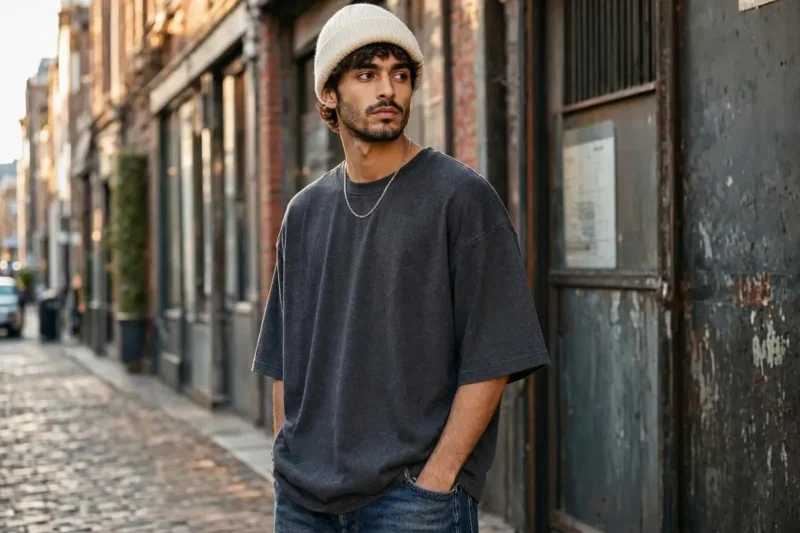 Beanie and Oversized Tee: Two Pieces That Change Any Outfit