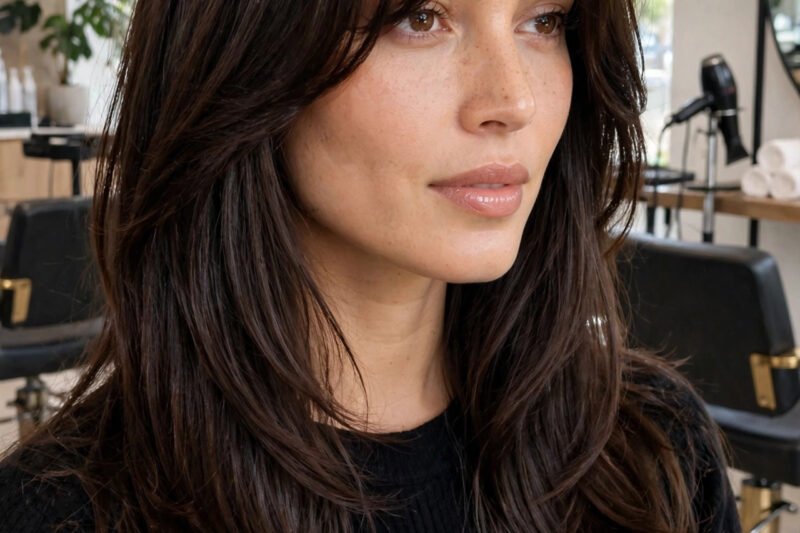 What Haircut Suits an Oval Face With Thick Hair? 8 Styles That Remove Bulk Beautifully