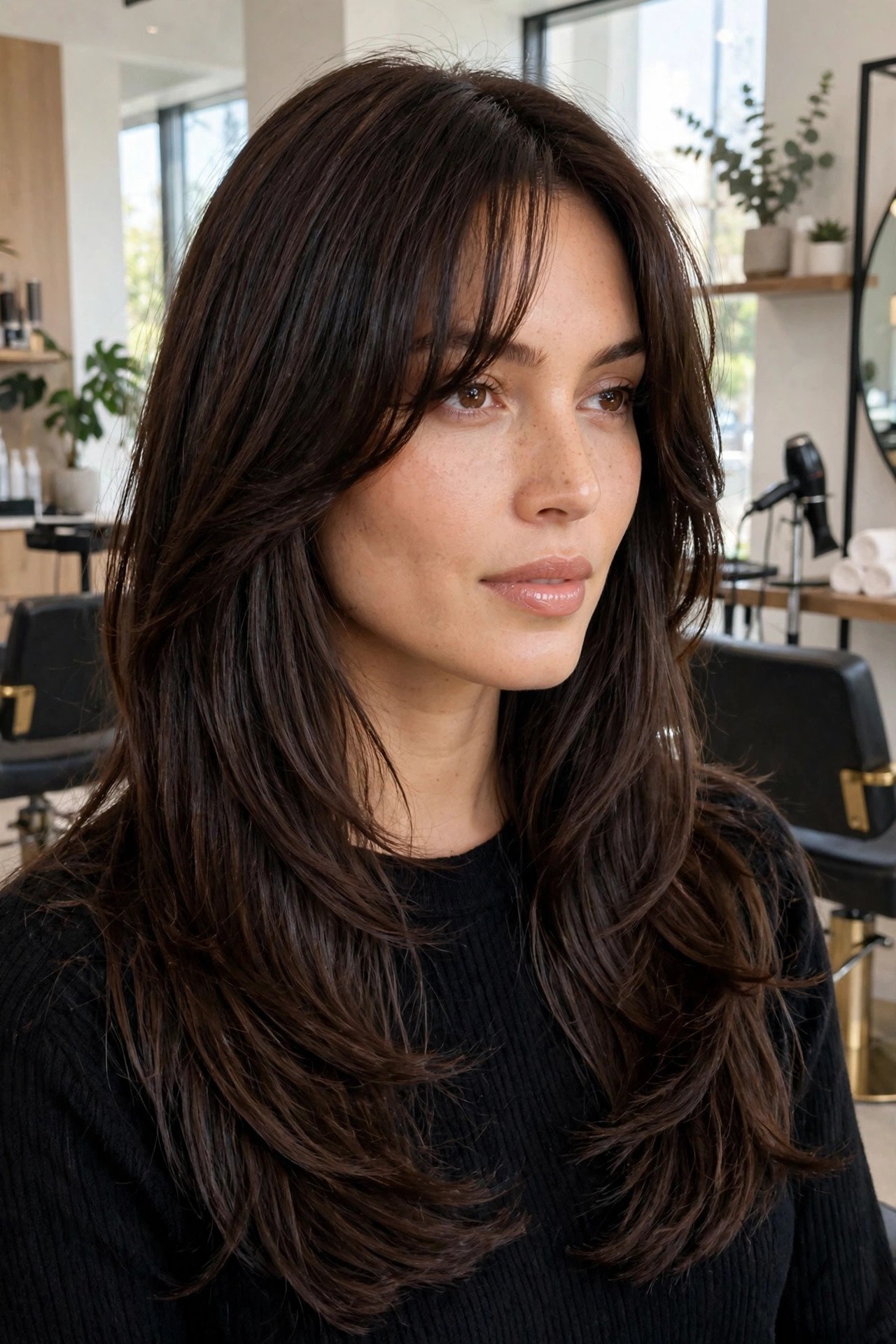 What Haircut Suits an Oval Face With Thick Hair? 8 Styles That Remove Bulk Beautifully